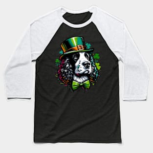 American Water Spaniel in Saint Patrick's Day Spirit Baseball T-Shirt